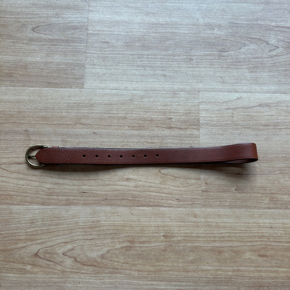 J. Crew Italian Leather Belt (Dark Brown) - Picture 5 of 7